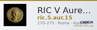 RIC V Aurelian 15 — CANOA