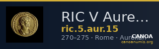 RIC V Aurelian 15 — CANOA