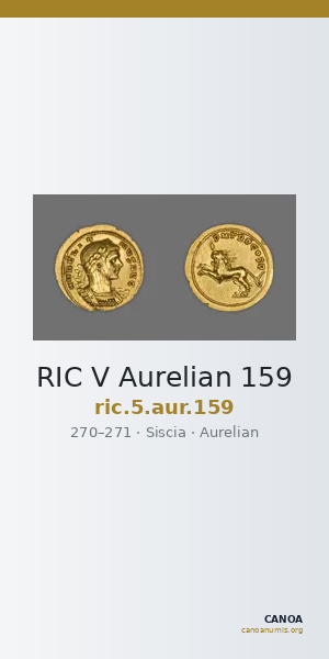 RIC V Aurelian 159 — CANOA