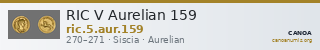 RIC V Aurelian 159 — CANOA