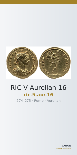 RIC V Aurelian 16 — CANOA