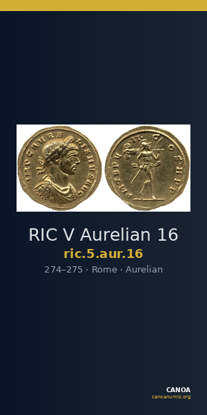 RIC V Aurelian 16 — CANOA