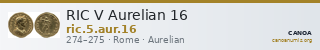 RIC V Aurelian 16 — CANOA