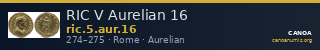 RIC V Aurelian 16 — CANOA