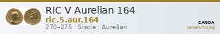 RIC V Aurelian 164 — CANOA