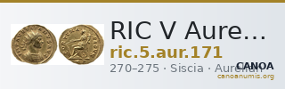 RIC V Aurelian 171 — CANOA