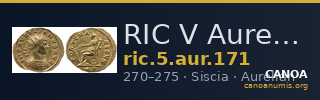 RIC V Aurelian 171 — CANOA