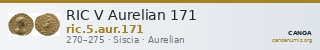 RIC V Aurelian 171 — CANOA