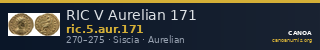RIC V Aurelian 171 — CANOA