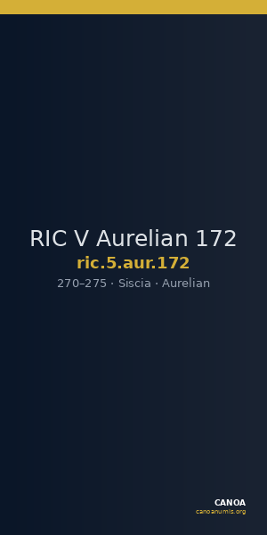 RIC V Aurelian 172 — CANOA