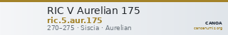 RIC V Aurelian 175 — CANOA
