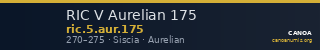 RIC V Aurelian 175 — CANOA