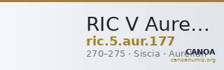 RIC V Aurelian 177 — CANOA