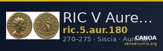 RIC V Aurelian 180 — CANOA