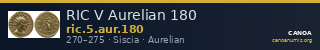 RIC V Aurelian 180 — CANOA