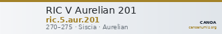 RIC V Aurelian 201 — CANOA