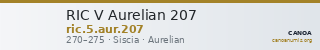 RIC V Aurelian 207 — CANOA