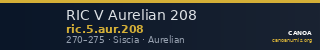 RIC V Aurelian 208 — CANOA