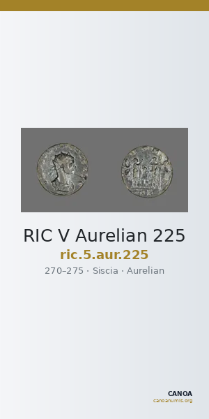 RIC V Aurelian 225 — CANOA