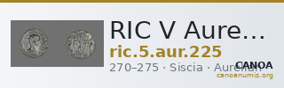 RIC V Aurelian 225 — CANOA