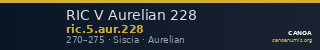 RIC V Aurelian 228 — CANOA
