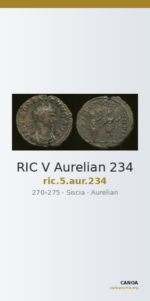 RIC V Aurelian 234 — CANOA