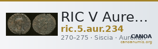 RIC V Aurelian 234 — CANOA