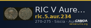 RIC V Aurelian 234 — CANOA