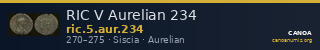 RIC V Aurelian 234 — CANOA
