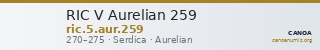 RIC V Aurelian 259 — CANOA