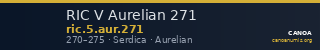 RIC V Aurelian 271 — CANOA