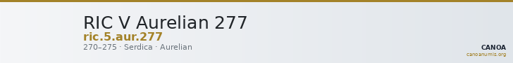 RIC V Aurelian 277 — CANOA