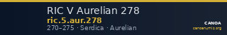 RIC V Aurelian 278 — CANOA