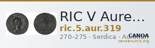 RIC V Aurelian 319 — CANOA