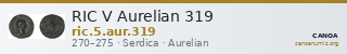 RIC V Aurelian 319 — CANOA