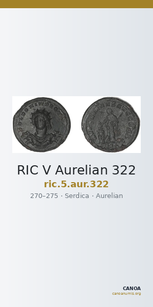 RIC V Aurelian 322 — CANOA