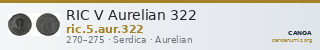 RIC V Aurelian 322 — CANOA