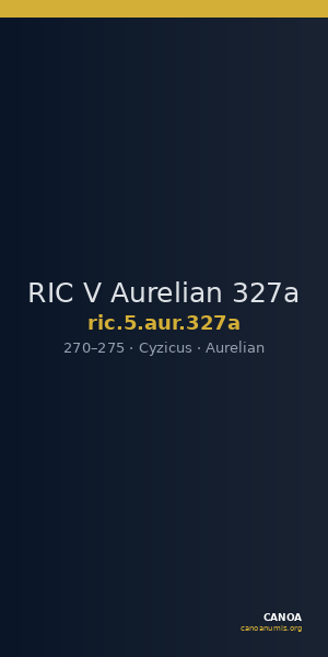 RIC V Aurelian 327a — CANOA