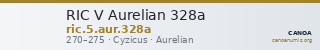 RIC V Aurelian 328a — CANOA