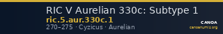 RIC V Aurelian 330c: Subtype 1 — CANOA