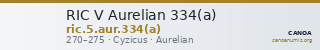 RIC V Aurelian 334(a) — CANOA