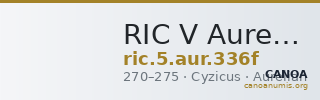 RIC V Aurelian 336f — CANOA