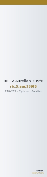 RIC V Aurelian 339fB — CANOA
