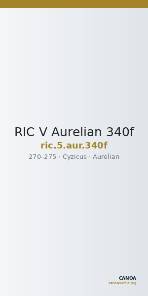 RIC V Aurelian 340f — CANOA