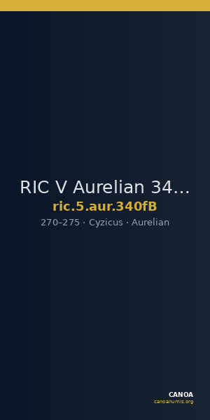 RIC V Aurelian 340fB — CANOA