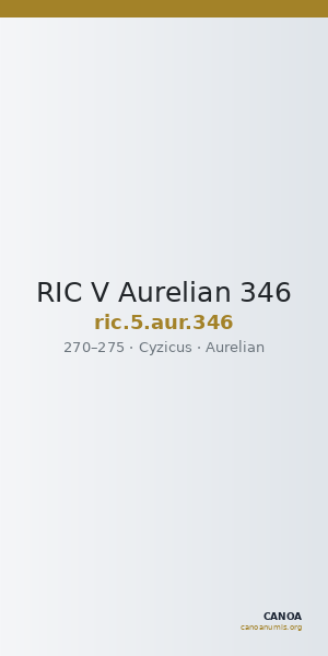 RIC V Aurelian 346 — CANOA