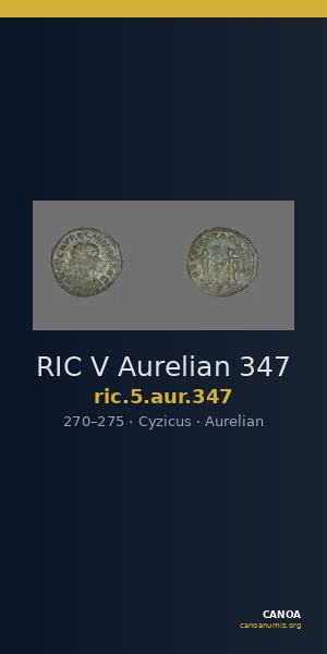 RIC V Aurelian 347 — CANOA