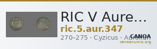 RIC V Aurelian 347 — CANOA