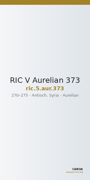 RIC V Aurelian 373 — CANOA