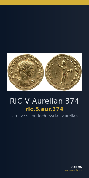 RIC V Aurelian 374 — CANOA